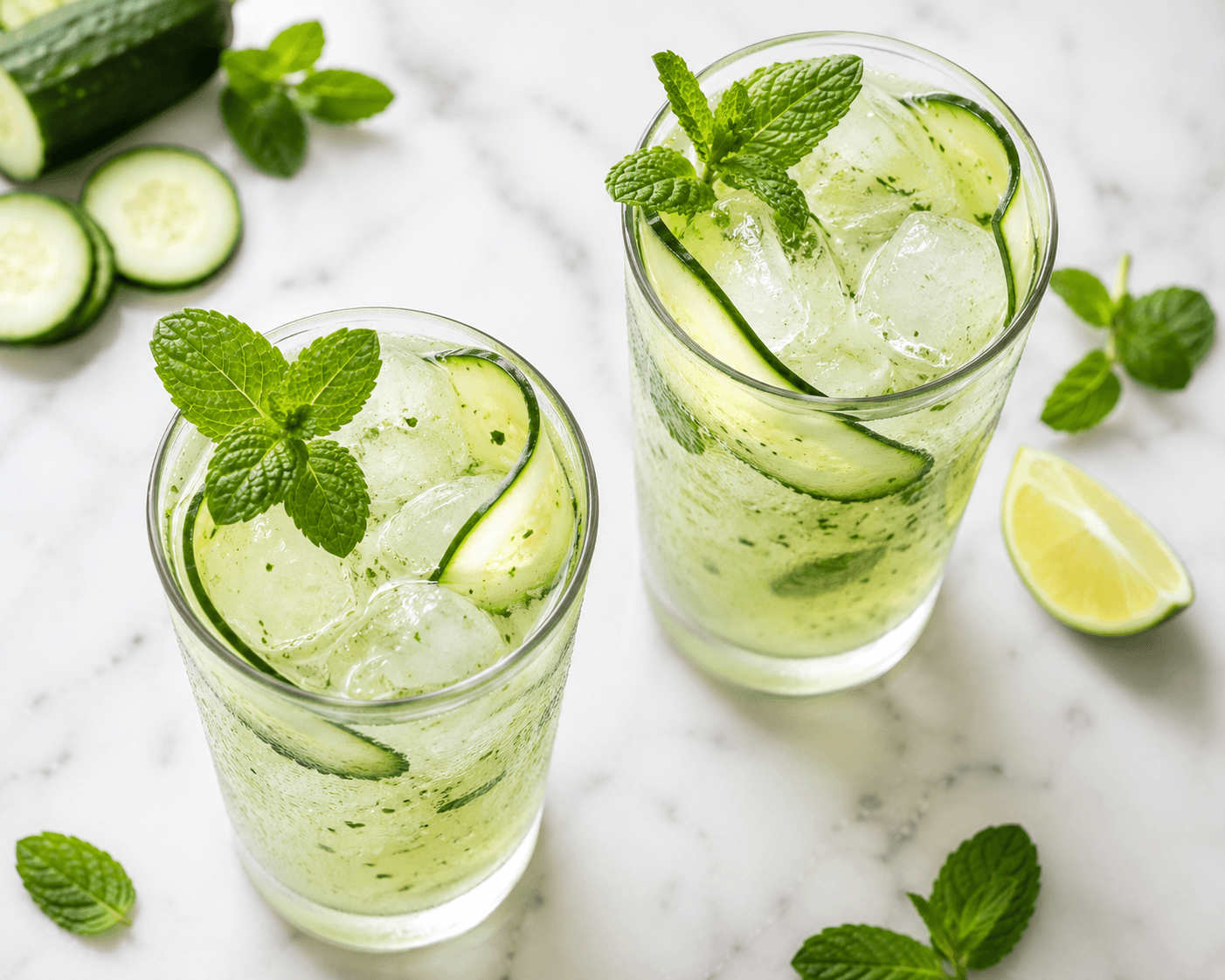 Garden Press — Cucumber Mint Lime Cooler